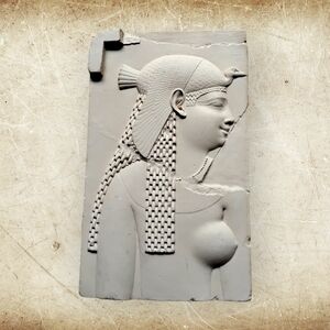 Egyptian Goddess Queen Relief Plaque Reproduction Metropolitan Museum of…